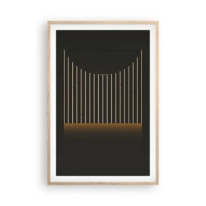 Plakát v rámu světlý dub - Prozkoumat temnotu - 61x91 cm