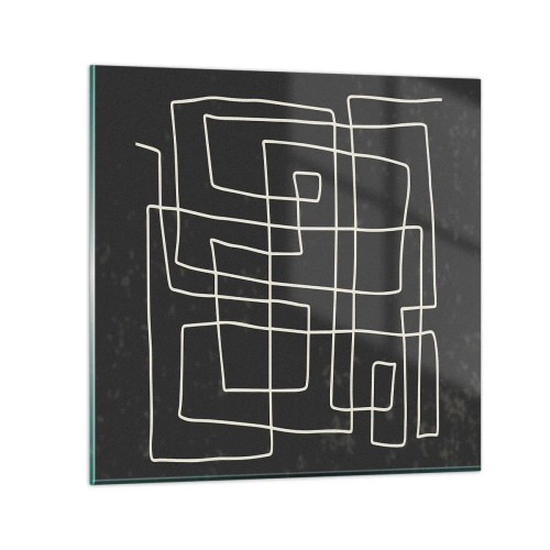 Obraz na skle - Není to tak jednoduché - 40x40 cm