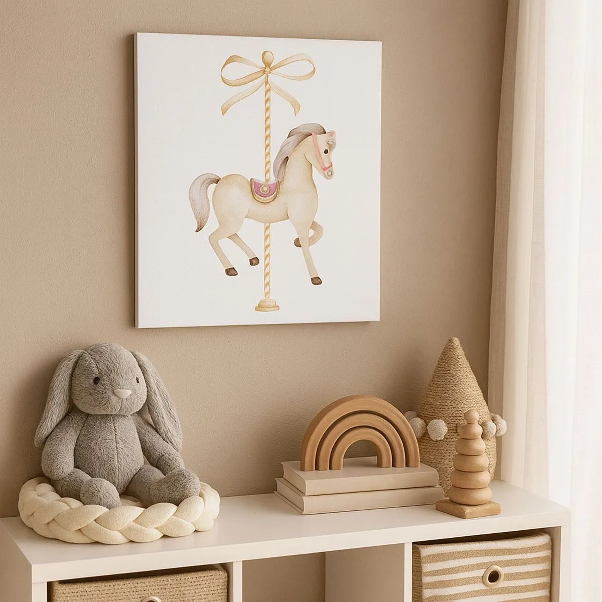 Obraz na plátně - Elegantním klusem - 30x30 cm