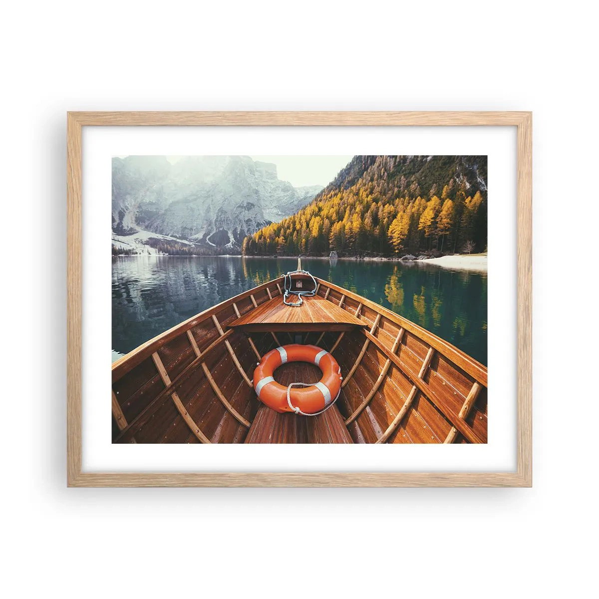 Plakát v rámu světlý dub - Horská túra - 50x40 cm