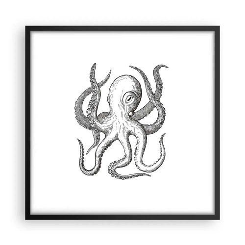 Plakát v černém rámu - Tančící s vlnami - 50x50 cm