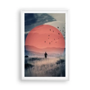 Plakát v bílém rámu - Ve svém živlu - 61x91 cm