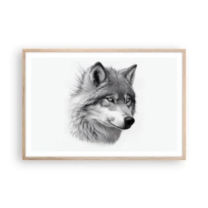 Plakát v rámu světlý dub - Alfa – bezpochybně - 91x61 cm