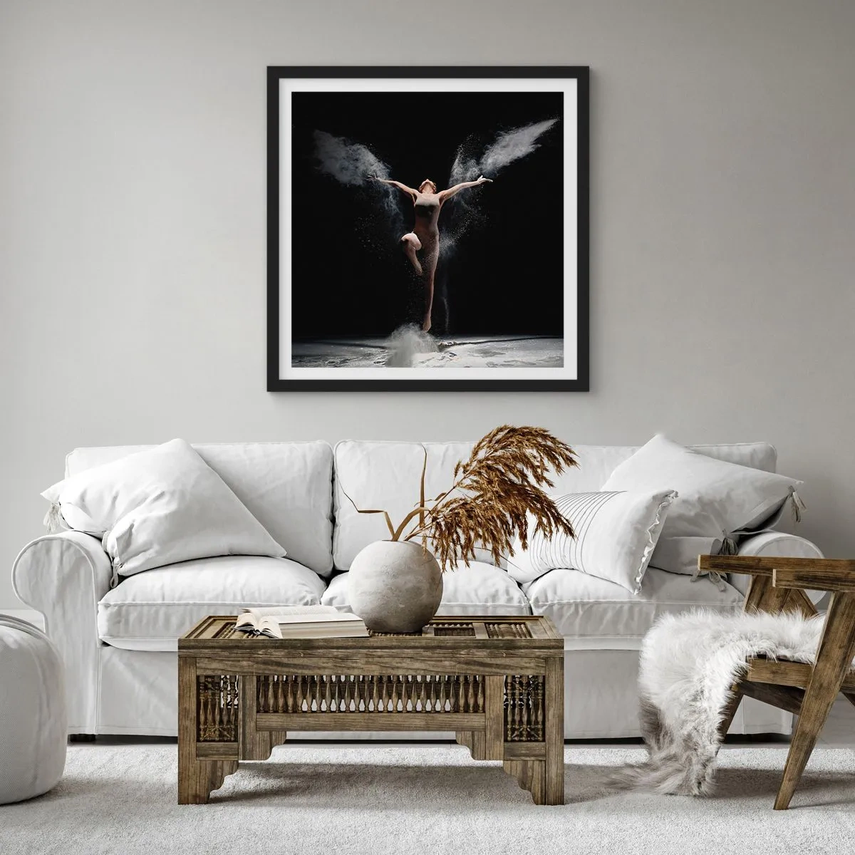 Plakát v černém rámu - Elfové existují - 60x60 cm