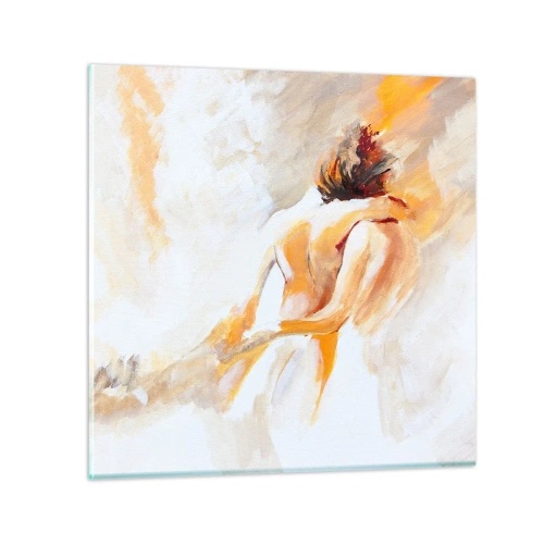 Obraz na skle - Blízkost v nebi - 30x30 cm
