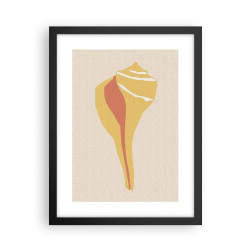 Plakát v černém rámu - Organická abstrakce – růst - 30x40 cm