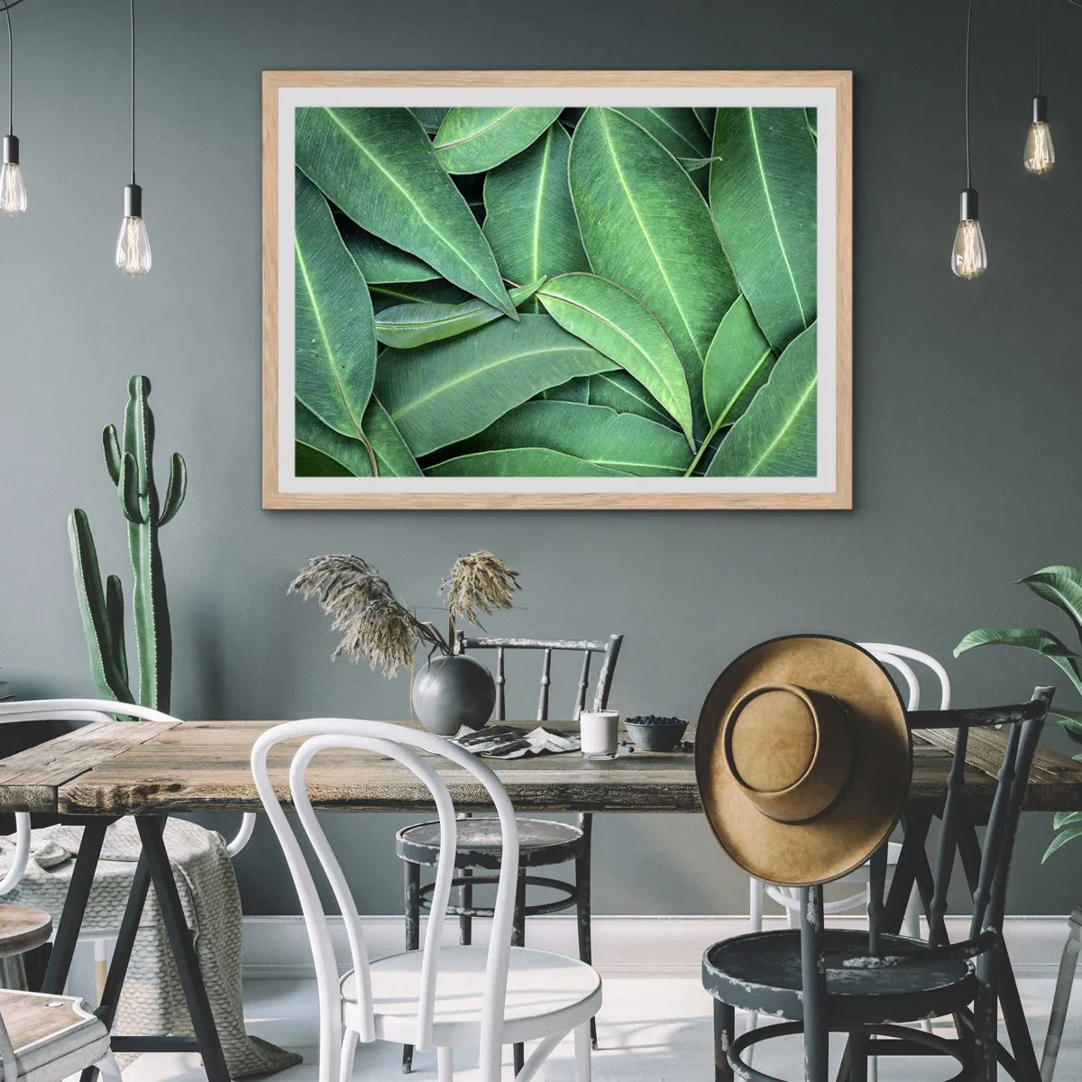 Plakát v rámu světlý dub - Šťavnaté a svěží - 100x70 cm