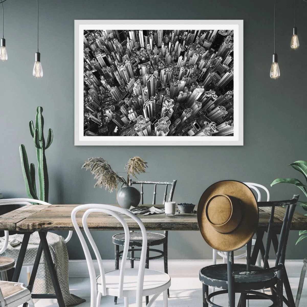 Plakát v bílém rámu - Stále výš a výš - 100x70 cm