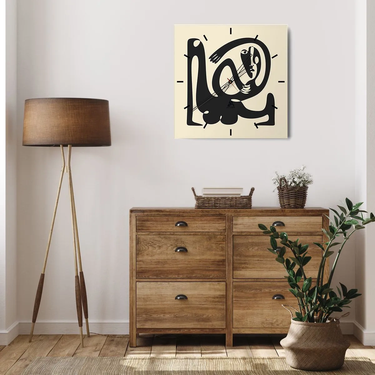 Nástěnné hodiny - Téměř Picasso - 40x40 cm