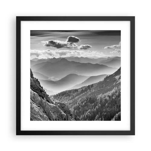 Plakát v černém rámu - Až k obzoru - 40x40 cm