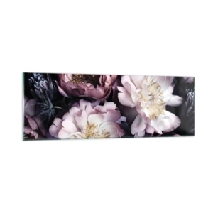 Obraz na skle - Kytice ve starém stylu - 90x30 cm