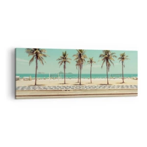 Obraz na plátně - Hlídání pláže - 140x50 cm