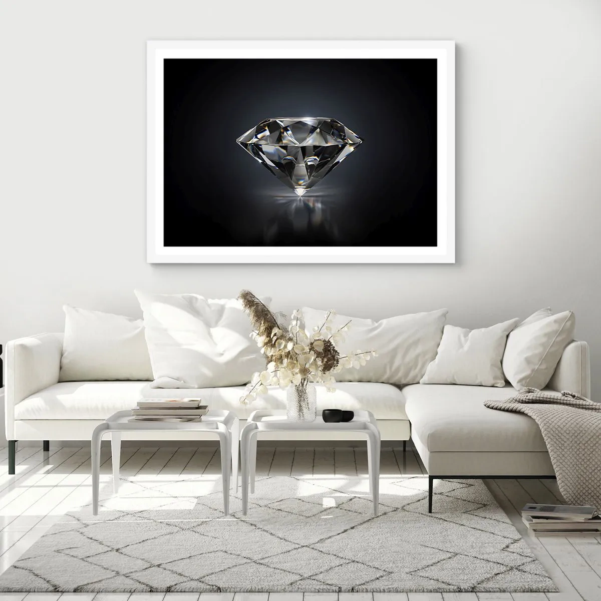 Plakát v bílém rámu - Best girls friend - 100x70 cm