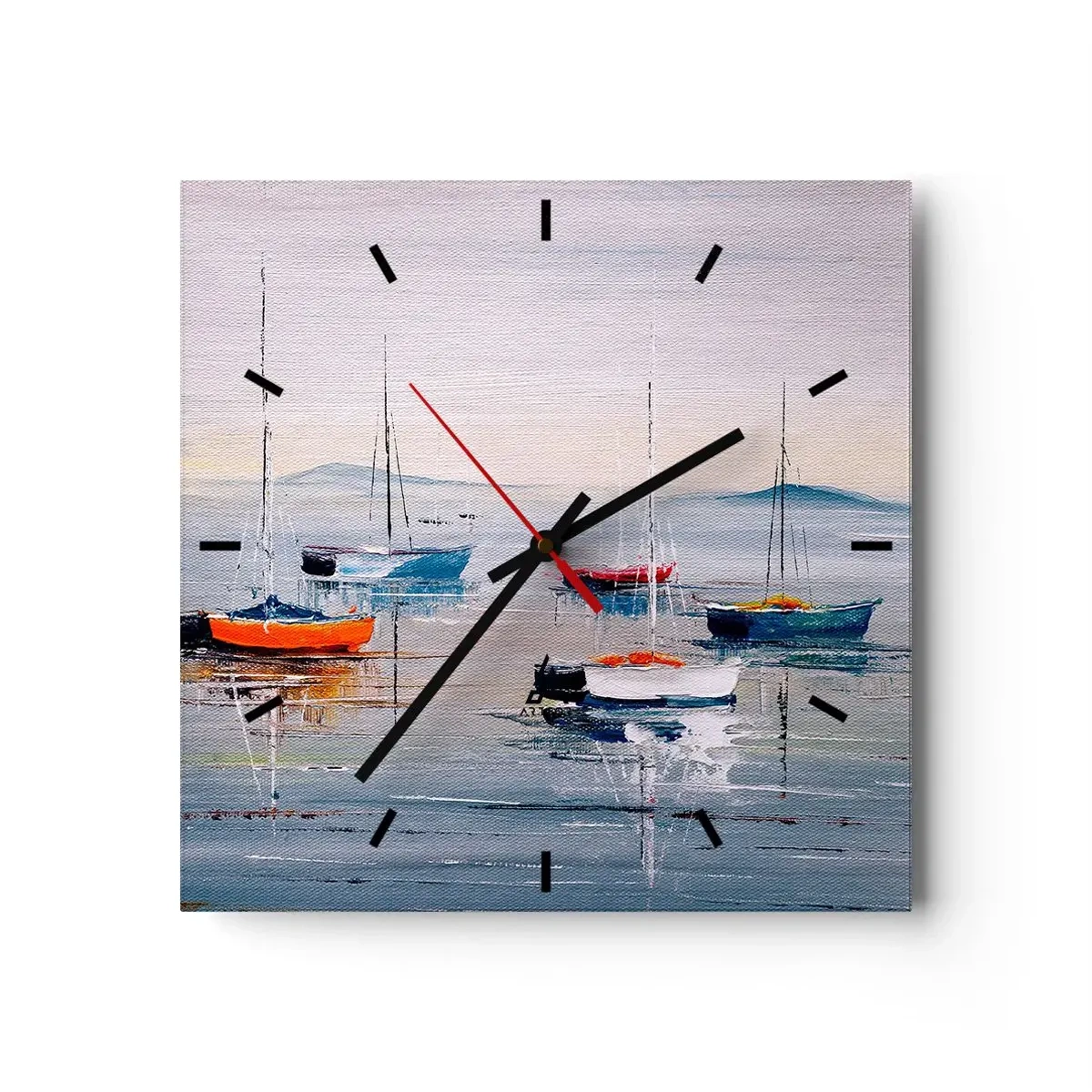 Nástěnné hodiny - Zasloužený odpočinek - 40x40 cm