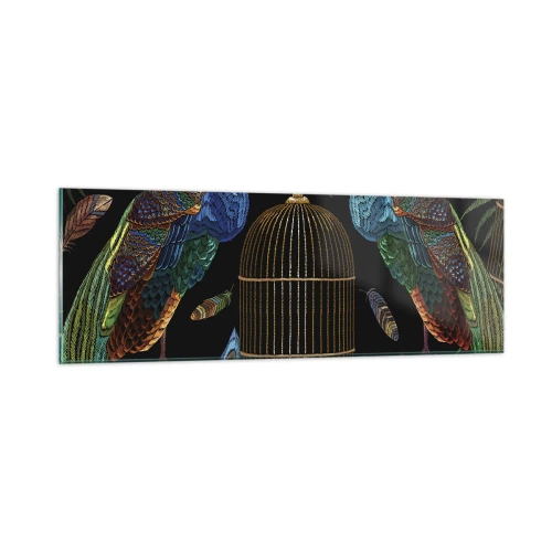 Obraz na skle - V královském rouchu - 90x30 cm