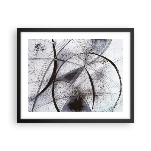 Plakát v černém rámu - Futuristická fantazie - 50x40 cm