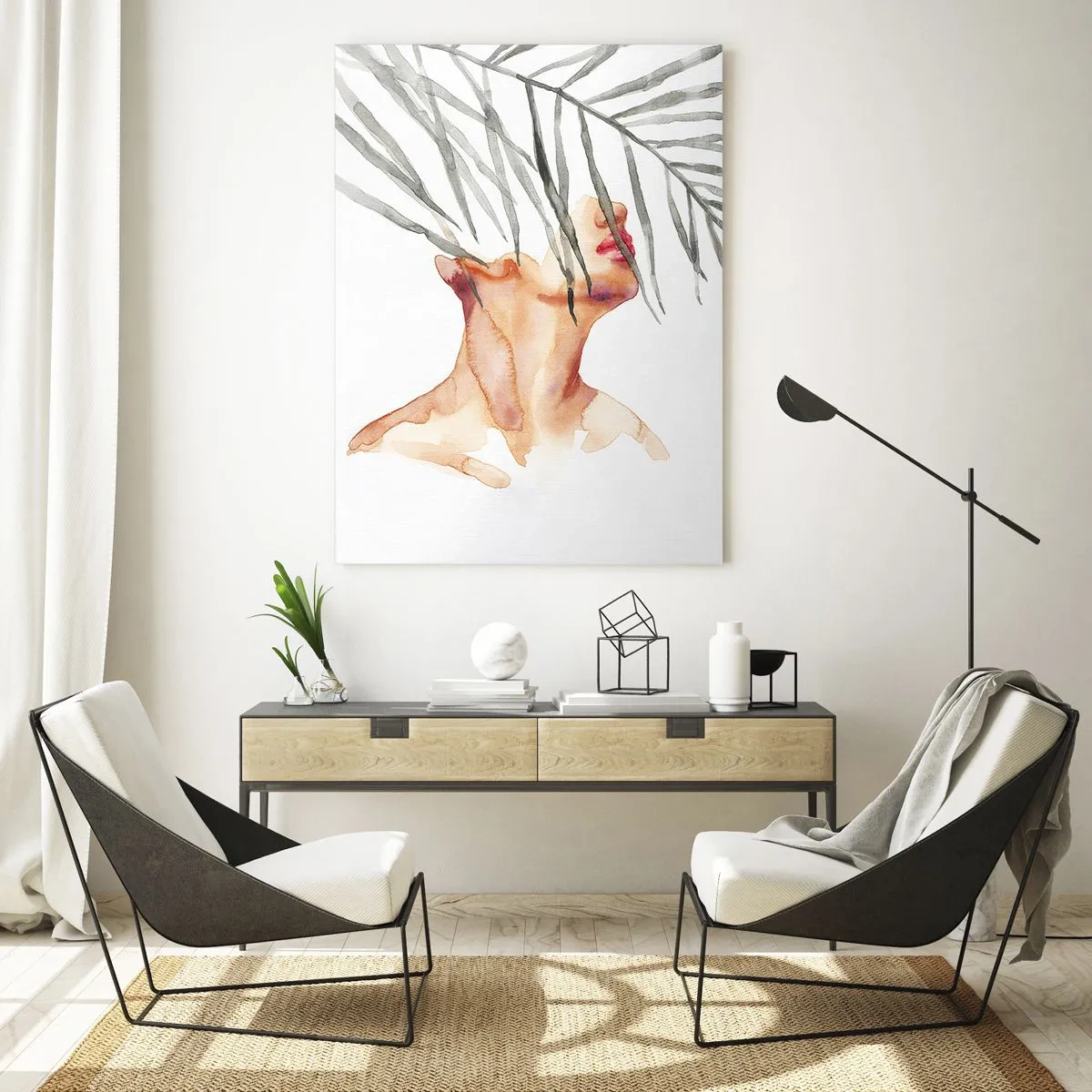 Obraz na skle - Vnímat tep tropů - 50x70 cm