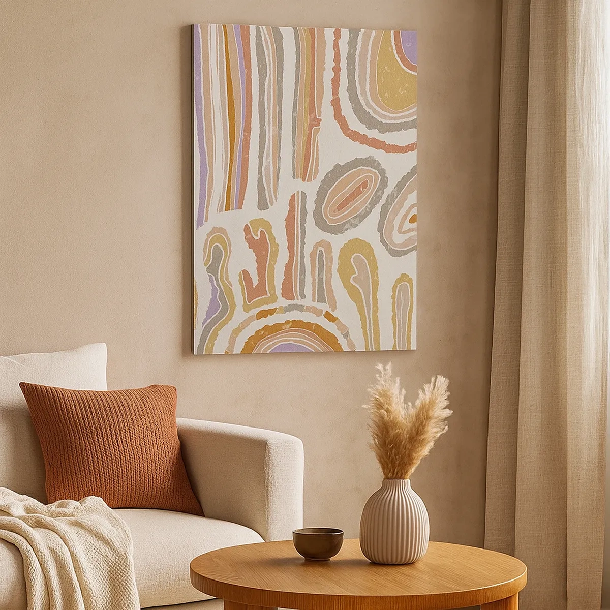 Obraz na plátně - Barevné průřezy - 50x70 cm