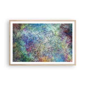 Plakát v rámu světlý dub - To není tak jednoduché - 91x61 cm