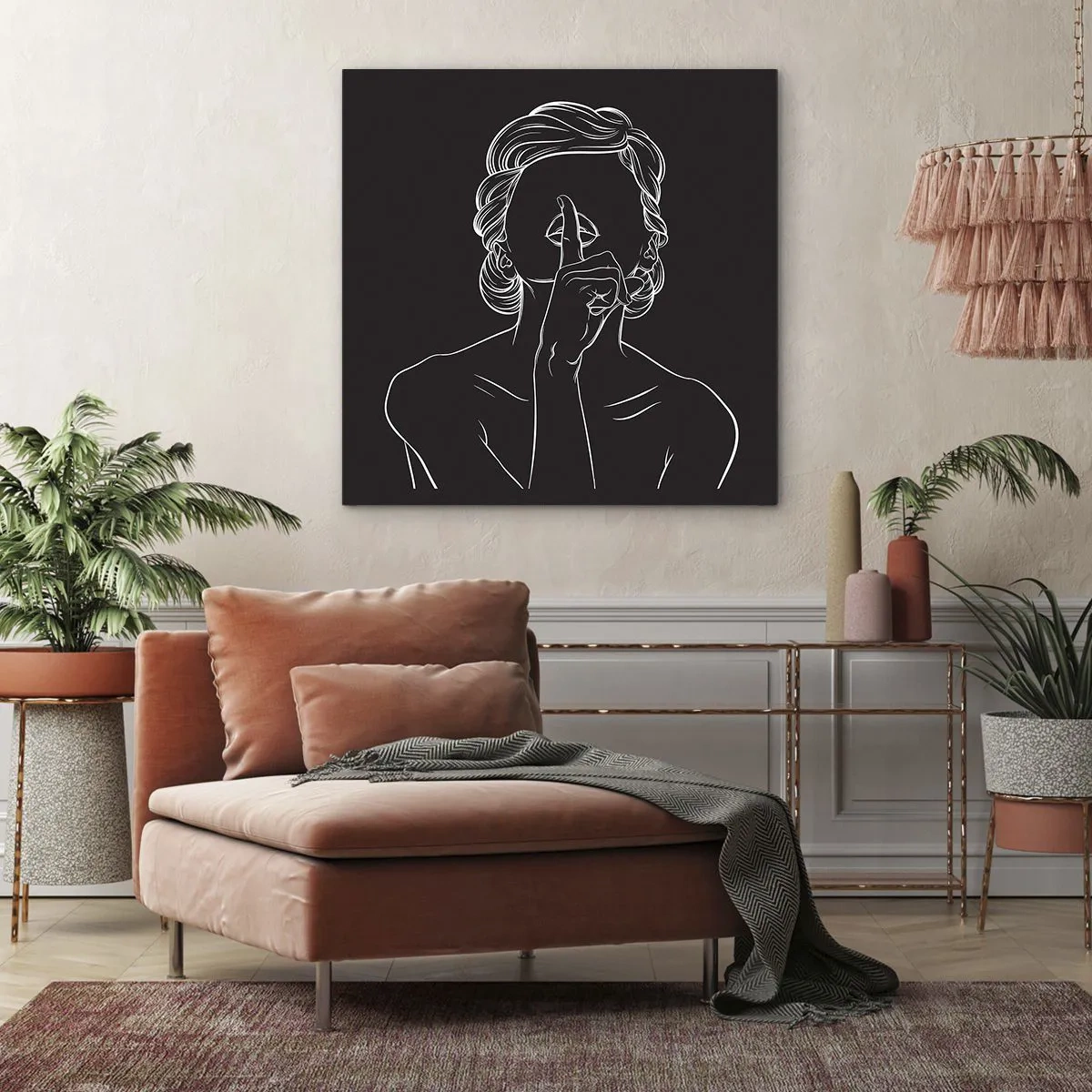 Obraz na plátně - Krása rozkvétá v tichu - 70x70 cm