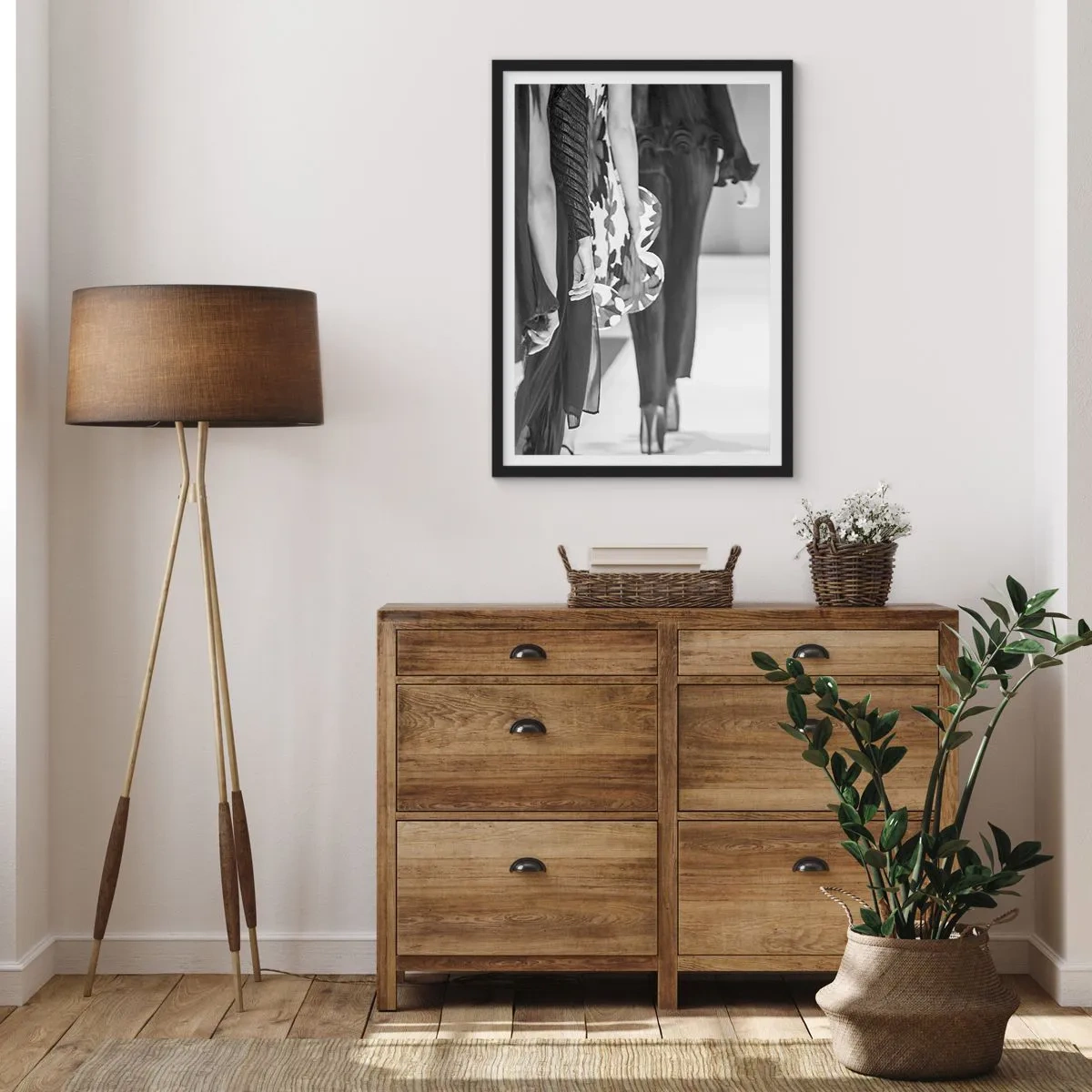 Plakát v černém rámu - Stylový průvod - 70x100 cm