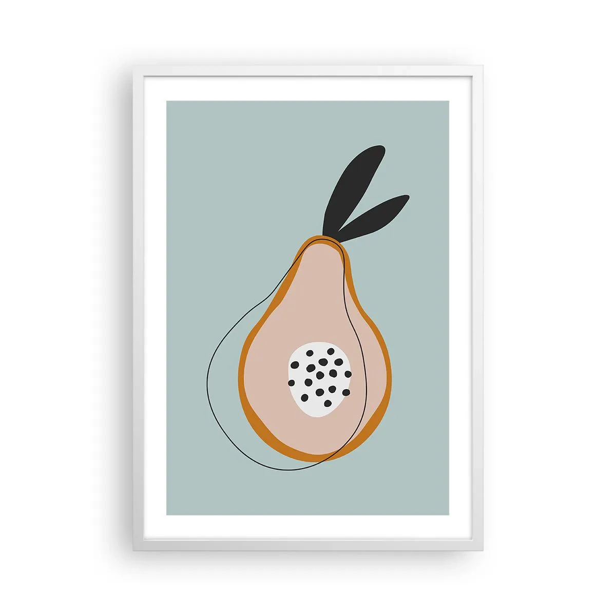 Plakát v bílém rámu - Pronikání do podstaty věcí - 50x70 cm