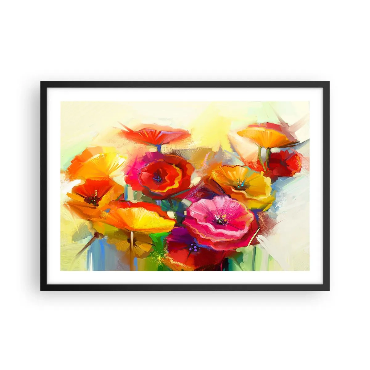 Plakát v černém rámu - Nejenom červené - 70x50 cm