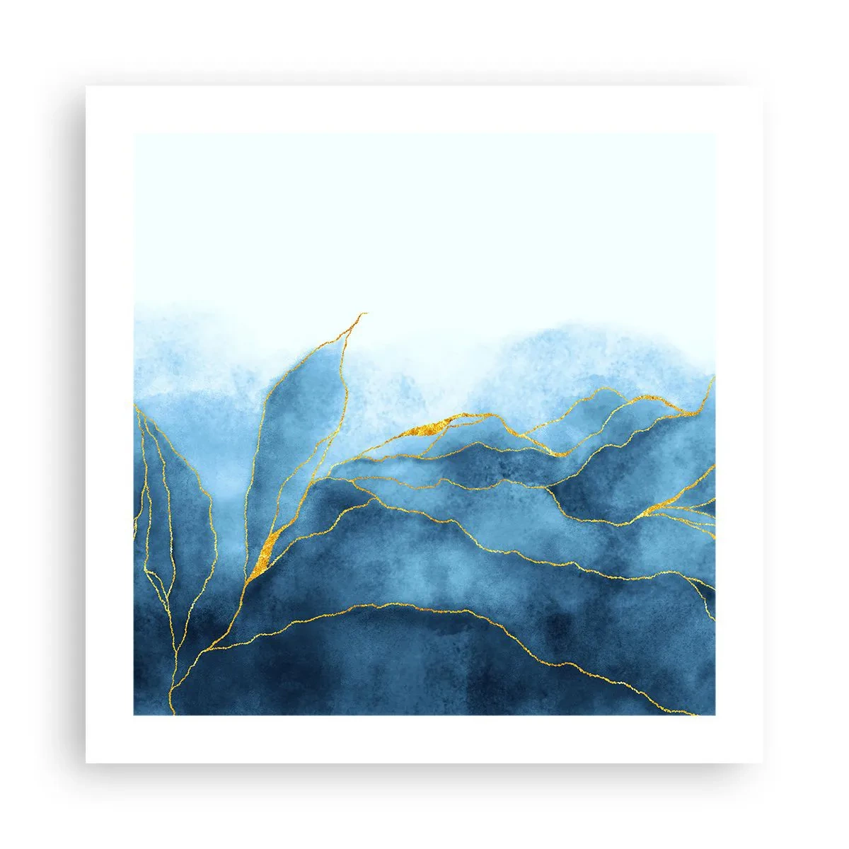 Plakát - Blankyt ve zlatě - 50x50 cm