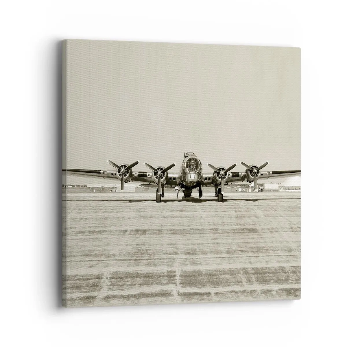 Obraz na plátně - Jako vždy připraven - 40x40 cm