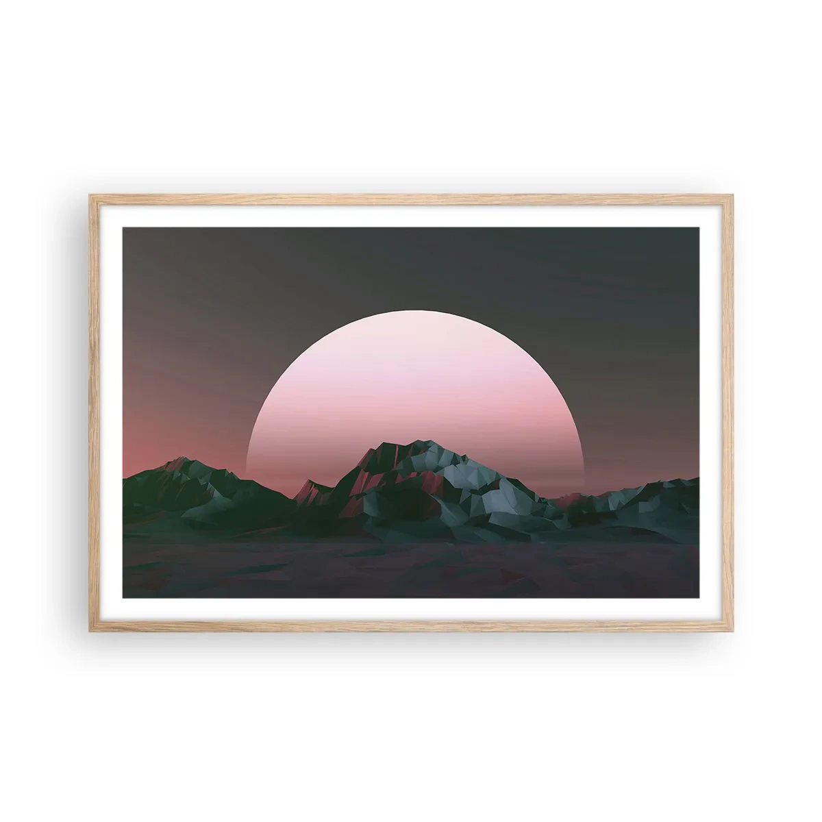 Plakát v rámu světlý dub - V sousední galaxii - 91x61 cm