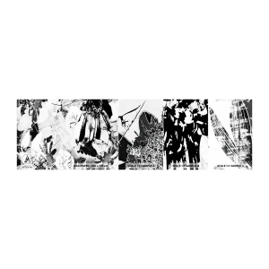 Vzor Fototapety Samolepicí Deluxe Sticker - Podzim v negativu - Abstrakce, Květiny, Grafika - 100x30 cm