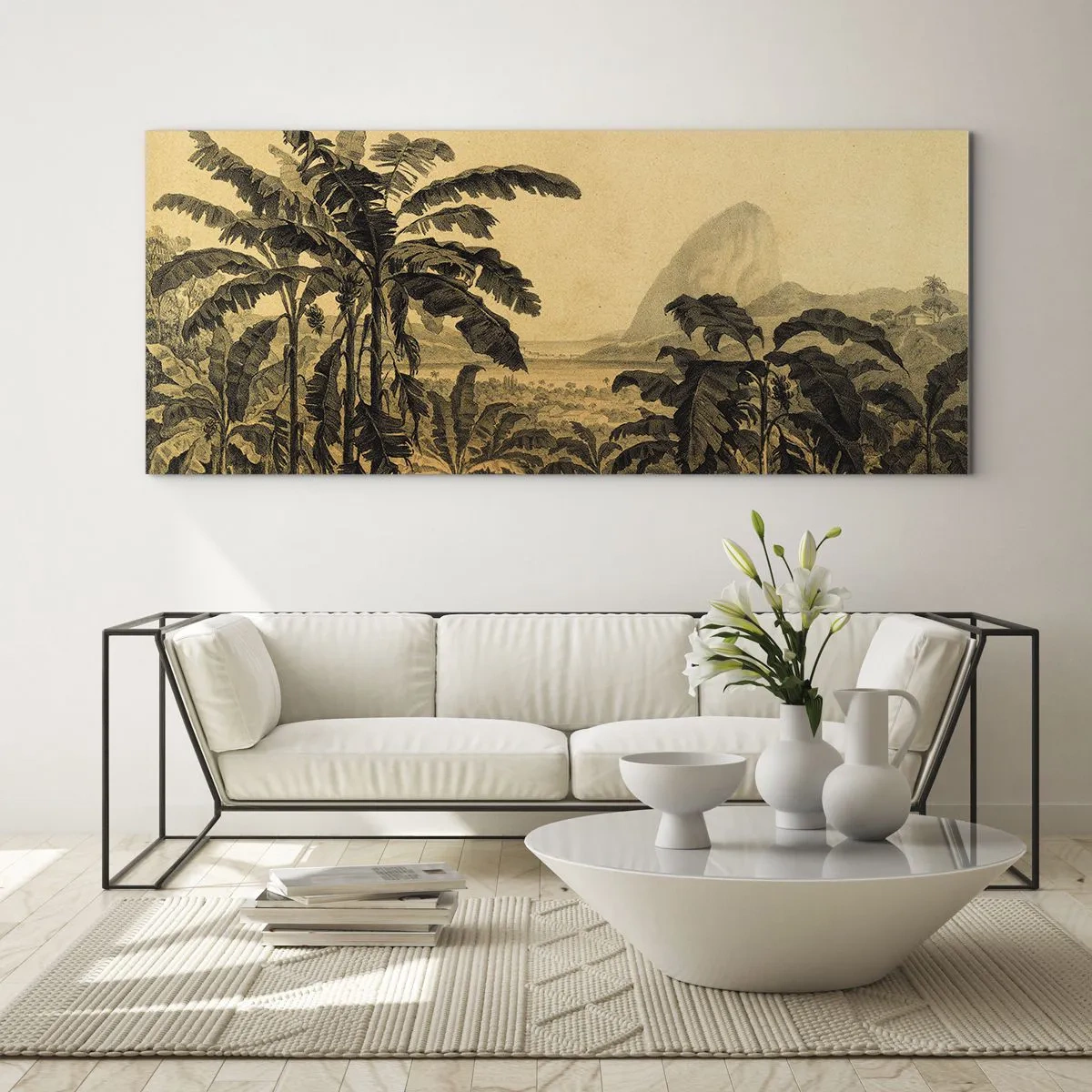 Obraz na skle - V koloniálním stylu - 120x50 cm