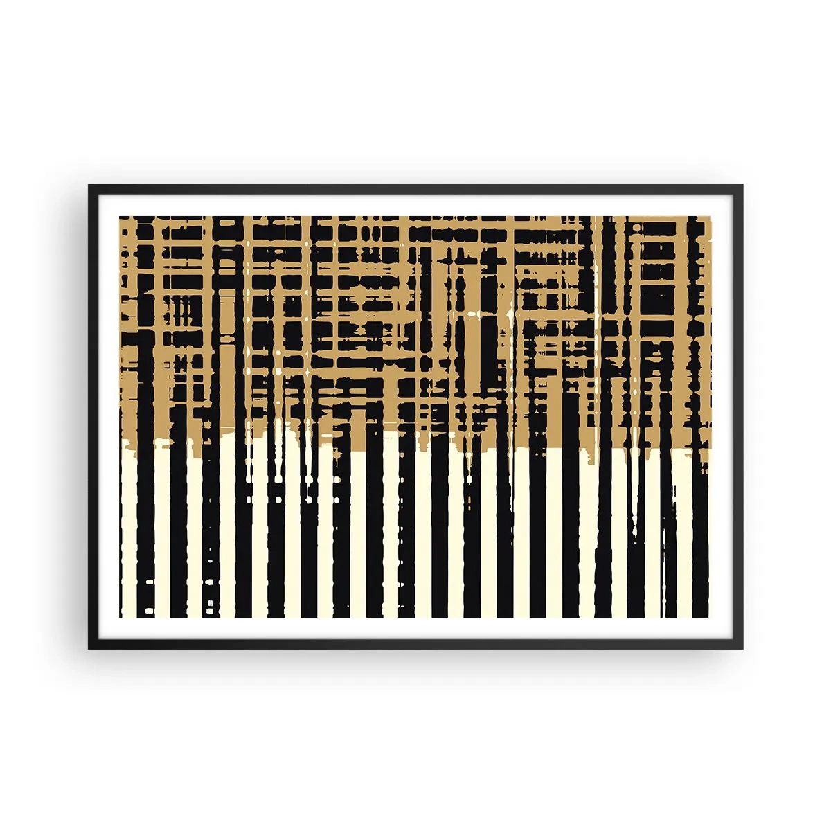 Plakát v černém rámu - Architektonická abstrakce - 100x70 cm