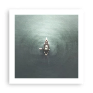 Plakát - Přes měsíční jezero - 50x50 cm