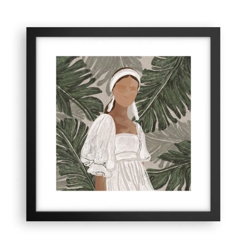 Plakát v černém rámu - Exotický portrét - 30x30 cm