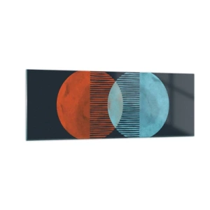 Obraz na skle - Astronomická fantazie - 140x50 cm