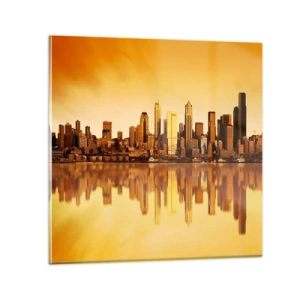 Obraz na skle - Ticho metropole - 70x70 cm