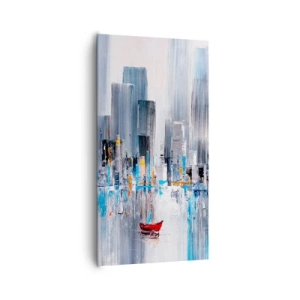 Obraz na plátně - Metropole u zálivu - 65x120 cm