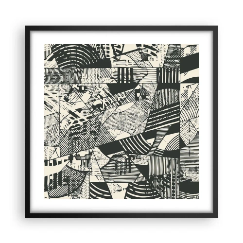 Plakát v černém rámu - Dynamika současnosti - 50x50 cm