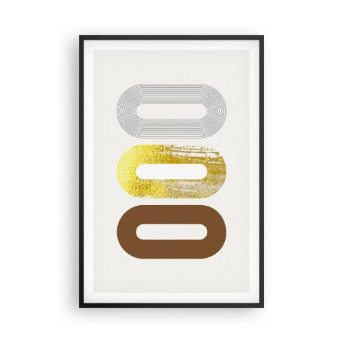 Plakát v černém rámu - Ooo! - 61x91 cm