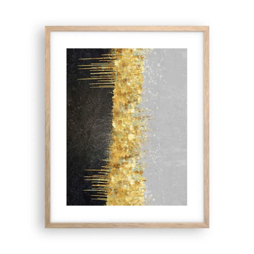 Plakát v rámu světlý dub - Dovnitř a vzhůru - 40x50 cm