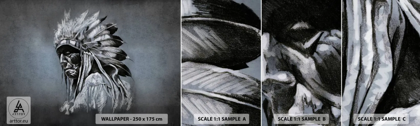 Fototapeta Vzorek Standard Eco - Návrat k základům - indický, Chochol, Muž - 100x30 cm