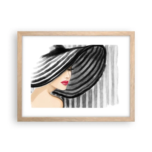 Plakát v rámu světlý dub - Kde tě hledat? - 40x30 cm