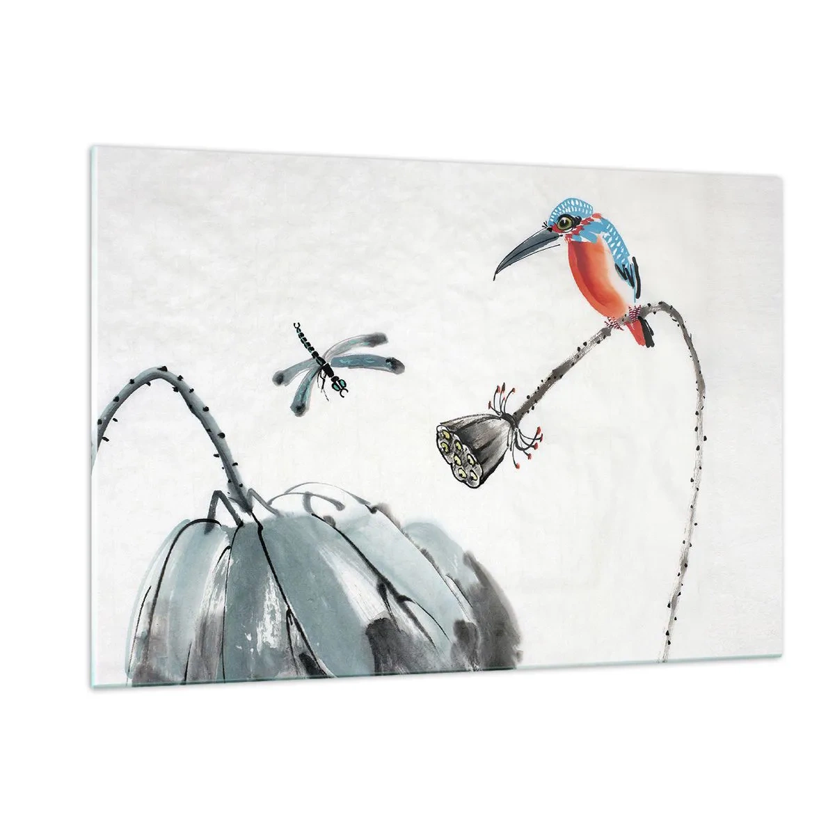 Obraz na skle - Život louky - 120x80 cm