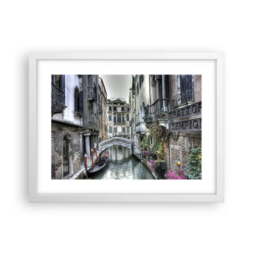 Plakát v bílém rámu - Od staletí v tichém zamyšlení - 40x30 cm