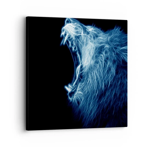 Obraz na plátně - Ohnivý hněv krále - 30x30 cm