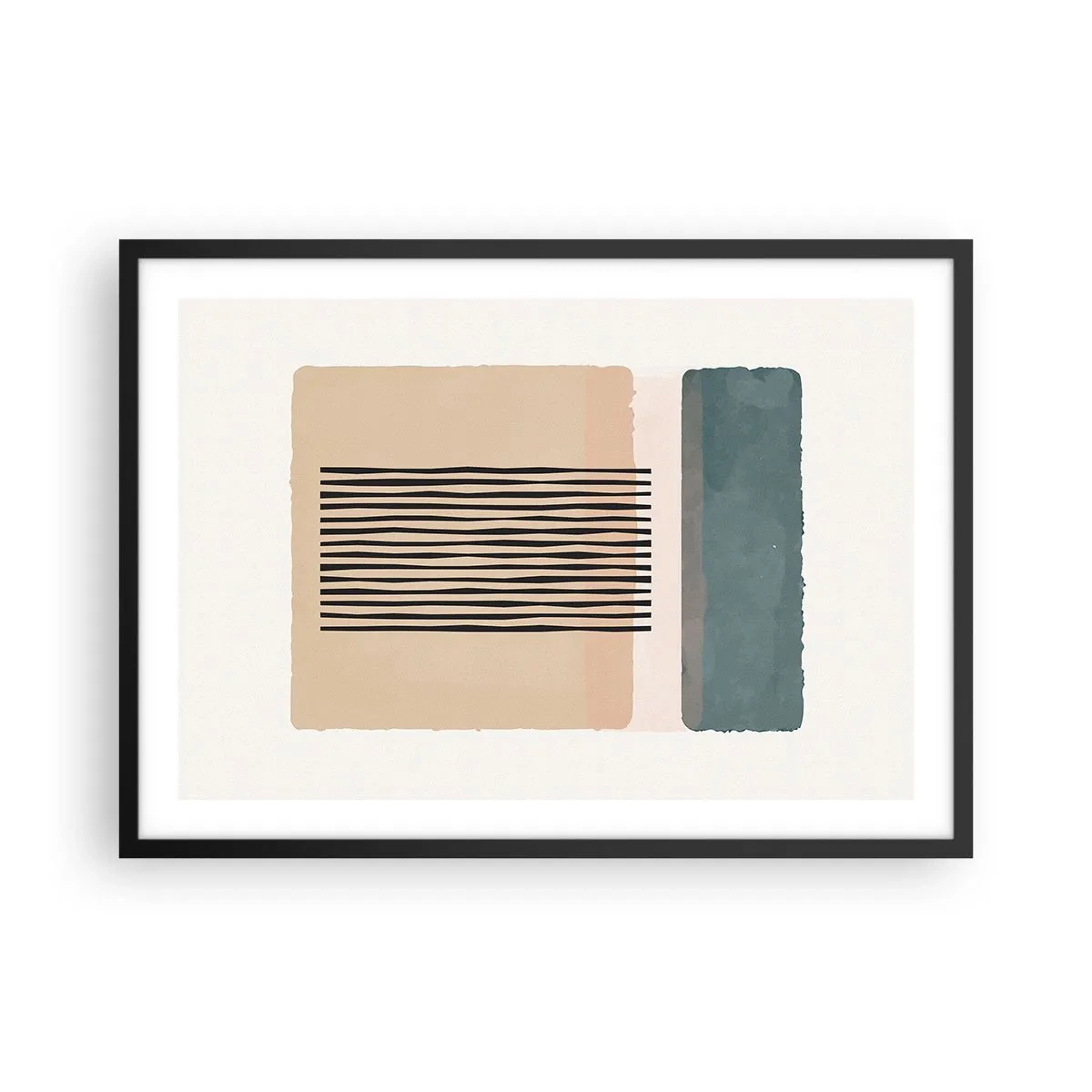Plakát v černém rámu - Všechno v pořádku - 70x50 cm