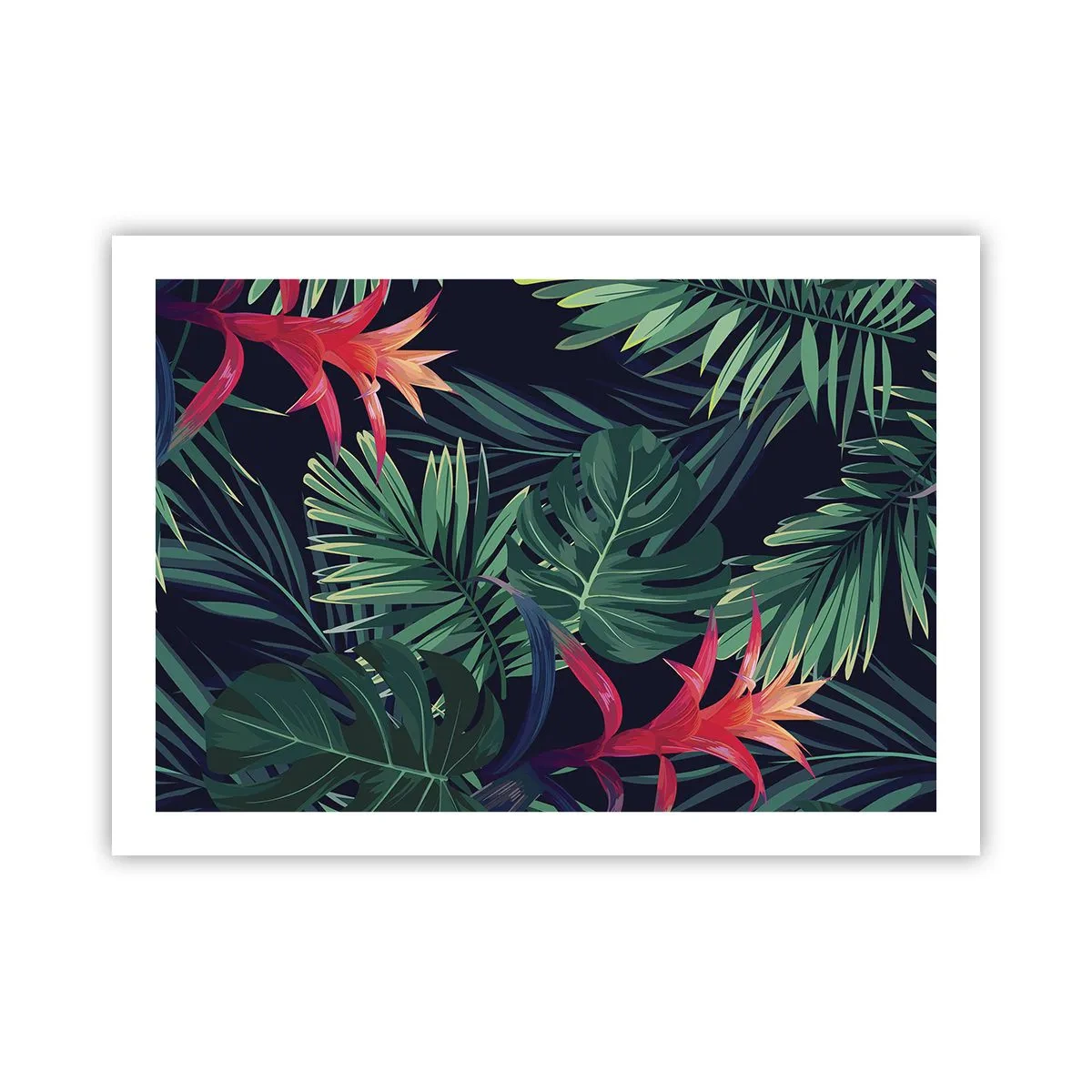 Plakát - Vzplanout v zeleném - 70x50 cm