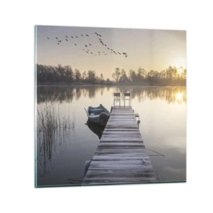 Obraz na skle - Časem se vrátím - 60x60 cm