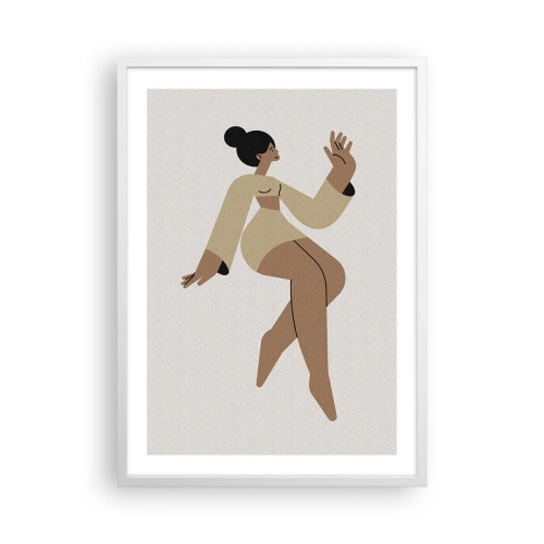 Plakát v bílém rámu - Tvar půvabu - 50x70 cm